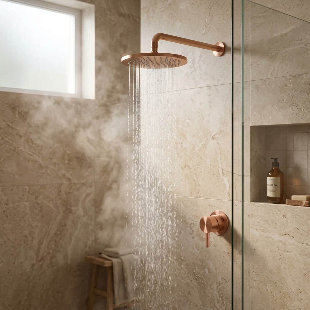 Aquanello Eterna Concealed Shower Set PVD Copper with 25cm Rain Shower ET-S-SET7-2-62